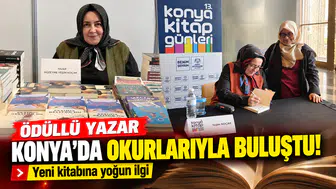 Ödüllü yazar Konya’da okurlarıyla buluştu! Yeni kitabına yoğun ilgi