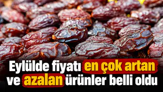 Eylülde fiyatı en çok artan ve azalan ürünler belli oldu