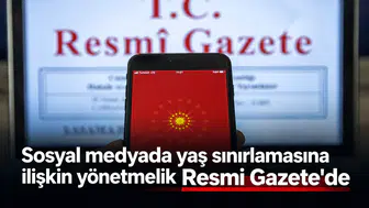Sosyal medyada yaş sınırlamasına ilişkin yönetmelik Resmi Gazete'de