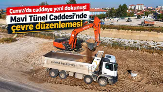 Çumra’da Caddeye Yeni Dokunuş! Mavi Tünel Caddesi’nde Çevre Düzenlemesi