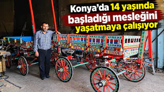 Konya’da 14 yaşında başladığı mesleğini yaşatmaya çalışıyor