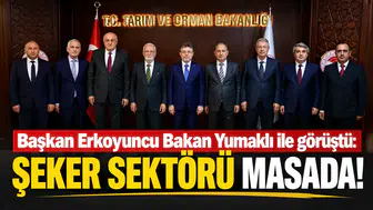 Başkan Erkoyuncu Bakan Yumaklı ile görüştü: Şeker sektörü masada!