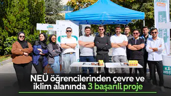 NEÜ öğrencilerinden çevre ve iklim alanında 3 başarılı proje