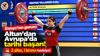 Konya’nın gururu Altun’dan Avrupa’da tarihi başarı: 2 altın, 1 bronz madalya!