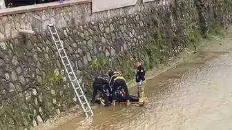 Dere yatağına düştü, duran kalbi yeniden çalıştırıldı