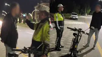 Alkollü bisiklet sürücüsüne 12 bin 875 TL ceza