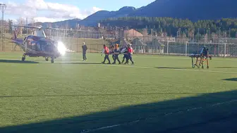 Seydişehir'de hava ambulansı kalp krizi geçiren hasta için havalandı