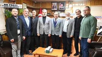 AK Parti Meram İlçeden, Tezel’e hayırlı olsun ziyareti