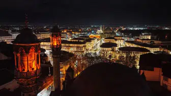 Mübarek gecede Konya ışıl ışıl