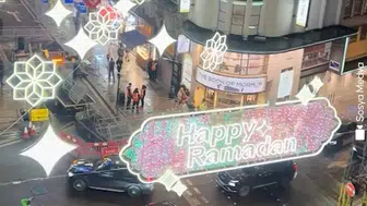 Londra'nın ünlü Coventry Caddesi, 4'üncü kez ramazan için süslendi
