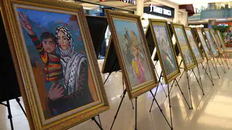 Filistinli çocukların eserleri Konya’da ziyarete açıldı