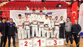 Konya judoda fırtına gibi esti!