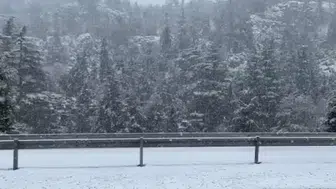 Antalya-Konya yolunda kar etkisini gösterdi