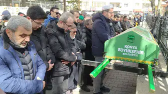 Konyalı gazeteci Ahmet Akbıyık’ın babası toprağa verildi