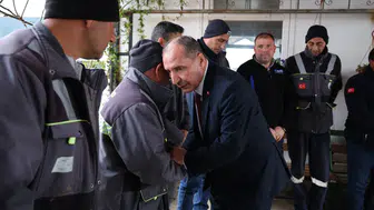 Çumra Belediye Başkanı Aydın mesai arkadaşlarıyla bayramlaştı