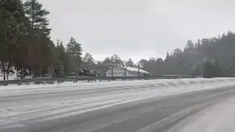 Konya Alacabel mevkisine kar yağdı