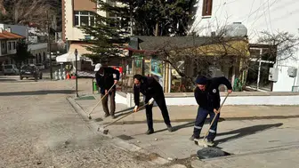 Konya ilçesi bayrama hazır: Bölge baştan aşağı temizlendi!