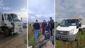 Belediye araçları çarpıştı: 7 yaralı