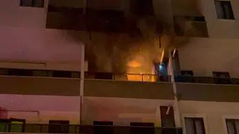 5 katlı binada yangın