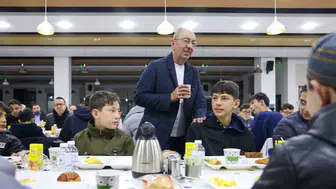 Başkan Kavuş hafızlık öğrencileriyle sahur yaptı