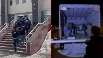 Kamyonetten 12 kaçak göçmen çıktı