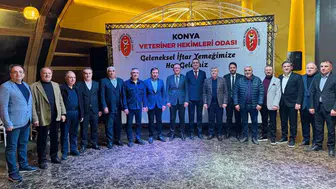 Konya’da veteriner hekimler iftar sofrasında buluştu