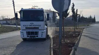Gece gündüz mesai: Konya'da ekipler yoğun temizlik mesaisinde!