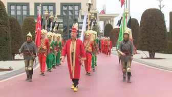 Cumhurbaşkanlığı Külliyesi'nde 'ramazan' korteji