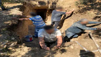 Kaçak kazıya dronla suçüstü: 6 gözaltı