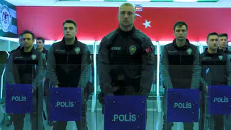 Konyasporlu futbolculardan "Polis Haftası" sürprizi