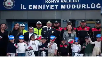 Türk Polis Teşkilatı’nın yıl dönümünde öğrencilerden anlamlı ziyaret
