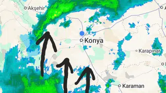 Konya'yı konvektif yağış vurdu: Kritik bölgeler risk altında!