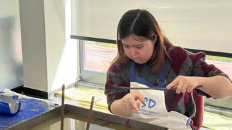 DOSD Meram'da özel bireylerden ebru sanatı etkinliği!