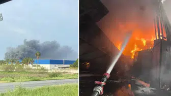 Geri dönüşüm tesisinde yangın