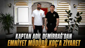 Kaptan Adil Demirbağ’dan Emniyet Müdürü Koç’a ziyaret