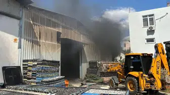 Depoda yangın