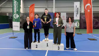 Karatay'da tenis tutkunları, İl Birinciliği Turnuvasında buluştu!