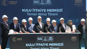 Başkan Altay, Kulu İtfaiye Merkezi’nin temelini attı