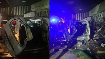 Otomobil iş yerine girdi