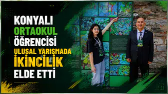 Konyalı ortaokul öğrencisi ulusal yarışmada ikincilik elde etti