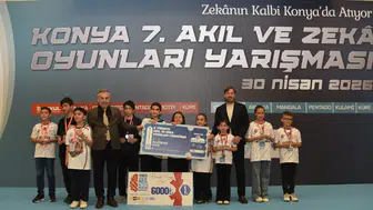 Konya'da 7. Akıl ve Zekâ Oyunları Yarışması'nda ödüller sahiplerini buldu