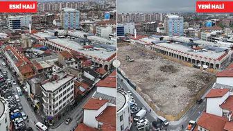Konya’nın tarihi Peynir Pazarı’nda yıkım tamamlandı!