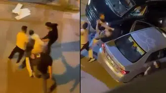 Yol verme kavgasında ortalık karıştı!