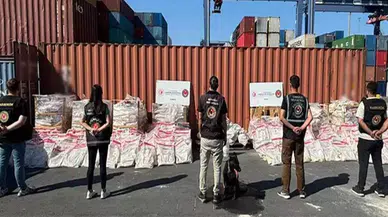 Fosil ununa emdirilmiş kokain ele geçirildi