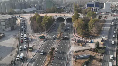 Marangozlar Kavşağı’nın alt kısmı trafiğe açıldı