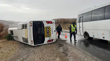 Konya'da feci kaza: Öğrenci servisi kaza yaptı!