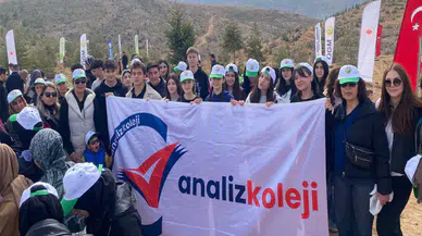 Analiz Koleji, yangın şehidi Muharrem Can ormanına ağaç dikerek andılar