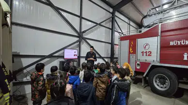 Hüyük'te itfaiye ve yangın güvenliği eğitimi verildi