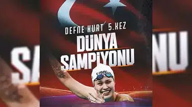 Milli yüzücüden 5'nci Dünya Şampiyonluğu