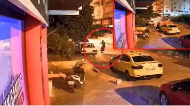 İş yerine ateş açıp patenle kayarak kaçtı